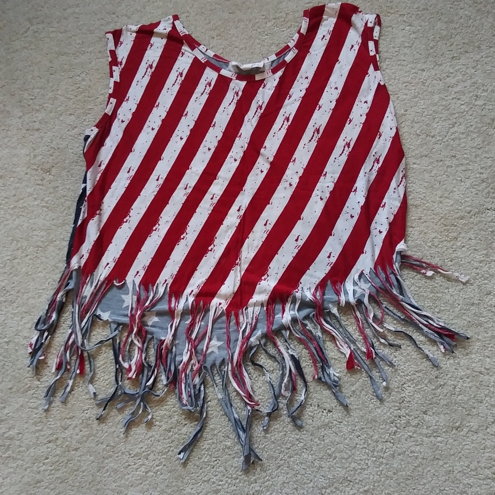Tank top size medium Red, White & Blue By Cloud Chaser.